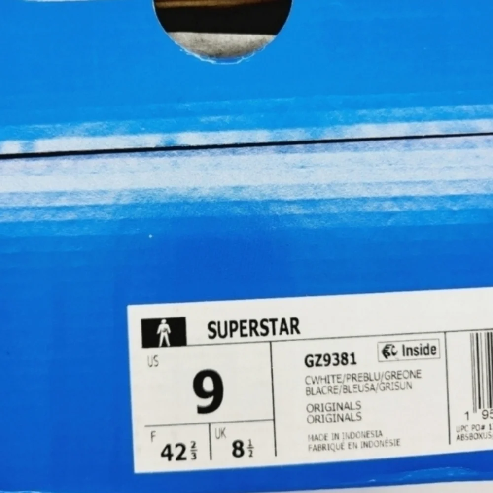 New Adidas Originals Superstar Men's Sneakers Size 9 - Picture 9 of 9